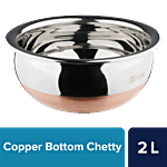 bb home Stainless Steel Vanna Chetty - No.12, Copper Bottom 2 L
