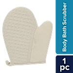 bb home Body Bath Glove Scrubber - Cream 1 pc