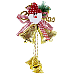 DP Merry Christmas Decorative Hanging Bell - BB1137, Gold 1 pc