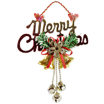 DP Merry Christmas Decorative Hanging Bell - BB1138, Assorted Colour 1 pc