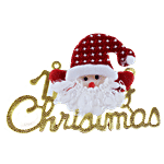 DP Merry Christmas Decorative Banner - BB1474, Gold 1 pc