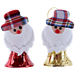 DP Christmas Decorative Bells - BB1475, Golden & Red 2 pcs