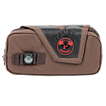 DP Printed Fabric Pencil Pouch - Brown, BB1258DBRN 1 pc