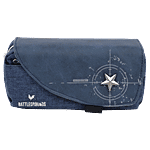 DP Printed Fabric & PU Pencil Pouch - Blue, BB1259DBLU 1 pc