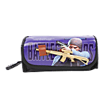 DP Printed Fabric Pencil Pouch - Purple, BB1261DPPL 1 pc 