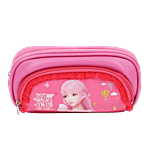 DP Printed Fabric & PU Pencil Pouch - Magenta, BB1262DMGT 1 pc