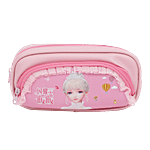 DP Printed Fabric & PU Pencil Pouch - Pink, BB1262DPNK 1 pc