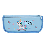 DP Printed Fabric Pencil Pouch - Blue , BB1266DBLU 1 pc