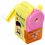 Diamond Little Genius Suny Pencil Sharpener - Plastic, Assorted Shape & Color, BB1289AST 1 pc