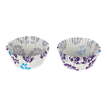 DP Purple Flower Printed Cupcake Moulds - Paper, BB1336 50 pcs