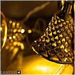 Lexton Decorative Party Light Golden Bell String LED Light 7 M - Warm White 1 pc