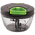 Anjali Vegetable/Fruit Easy Mini Chopper with Lassi Blade - Green & Grey, Plastic 1 pc 