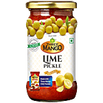 Three Mango Lime Pickle - With Garlic 300 g