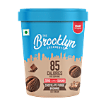 The Brooklyn Creamery Chocolate Fudge Brownie Low Calorie Ice Cream - Zero Added Sugar 450 ml Tub