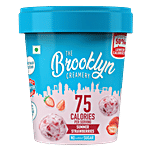 THE BROOKLYN CREAMERY Summer Strawberries Ice Cream 450 ml Tub