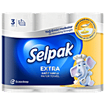 Selpak Calorie Absorb Paper Towel - 3 Ply, Dermatologically Tested 3 pcs
