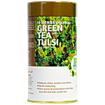 18 Herbs Organics Green Tea With Tulsi 54 g Tin (40 Tea Bags x 1.35 g Each)