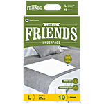 Friends Ultra Thin Disposable Underpads - Large, 60 x 90 cm 10 pcs 