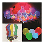 Pahal Balloon - LED, Polka dot 5 pcs