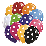 Pahal Latex Balloon - Polka dot 50 pcs