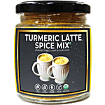 D-Alive Organic Spiced Turmeric Latte Daily Drink Mix Powder - Sugar-Free, Gluten-Free 90 g Glass Jar