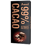Amul 99% Cacao - Ultimate Dark Chocolate 125 g 