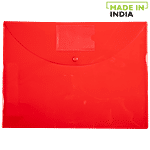 Ravi Agencies Button F252 Opaque Folder - 14" x 10.5" With Snap Button Cover 5 pcs