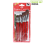 Faber castell Pony Hair Paint Brush - Flat 7 pcs