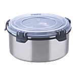 Joyo Steel Steel Storage/Lunch Container - No.42, Grey, Klip It 1750 ml