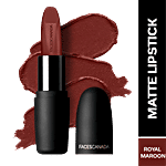 Faces Canada Weightless Matte Finish Lipstick - Highly Pigmented 4 g Royal Maroon 16
