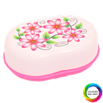 Aaniya Printed Plastic Soap Case - Assorted Colour 1 pc