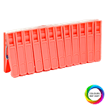 Aarna Plastic Cloth Clips - Premium, Assorted Colour 12 pcs