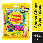 Chupa Chups Sour Mini Tubes Mixed Fruit Flavour Soft & Chewy Toffee 61.6 g