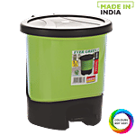 Aristo Evergreen Detachable Plastic Pedal Dustbin / Garbage Bin - Assorted Colour 8 L 