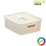 Aristo Solitaire Multi-Purpose Plastic Basket 334 With Lid - Assorted Colour 11 L