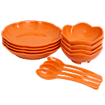 Superware Melamine Snack Set - Orange 12 pcs