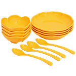 Superware Melamine Snack Set - Yellow 12 pcs