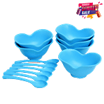 Superware Melamine Ice Cream Bowl Set - Blue 12 pcs