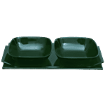 Superware Melamine 2 Pcs Snack Set With Tray - Emerald 3 pcs