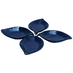 Superware Melamine Leaf Snack Set - Sapphire 4 pcs