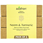 Azafran Active Botanicals Neem & Turmeric Skin Clearing Bath Bar 1 pc