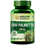 Himalayan Organics Saw Palmetto Capsule - Promotes Hair Growth 60 pcs 