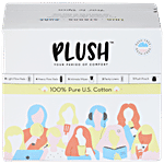 Plush Perfect 100% Pure US Cotton Ultra Thin Pads & Wipes 22 pcs