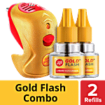 Good Knight Gold Flash Liquid Vapouriser 1 pc (1 Machine + 2 x 45 ml Refills)