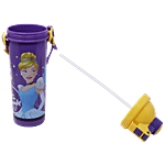 Hm International Disney Cinderella Princess Push Button Long Plastic Sipper Water Bottle 500 ml 