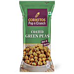 Cornitos Pop N Crunch - Coated Green Peas, Hot & Spicy, Teatime Snack 26 g