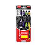 Colgate Zig Zag Charcoal Soft Bristle Toothbrush - For Adults 4 pcs