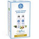 The Moms Co Natural Damage Repair Hair Kit - KA+ Hair System 2 pcs (Shampoo 200 ml + Conditioner 200 ml)