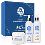 The Moms Co Natural Damage Repair Solution Kit - KA+ Hair System 3 pcs (Shampoo 200 ml + Conditioner 200 ml + Hair Mask 175 ml)