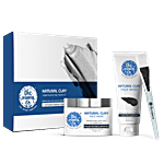 The Moms Co Natural Clay Deep Purifying Face Kit 3 pcs (Face Mask 100g + Face Wash 100ml + 1 Brush)